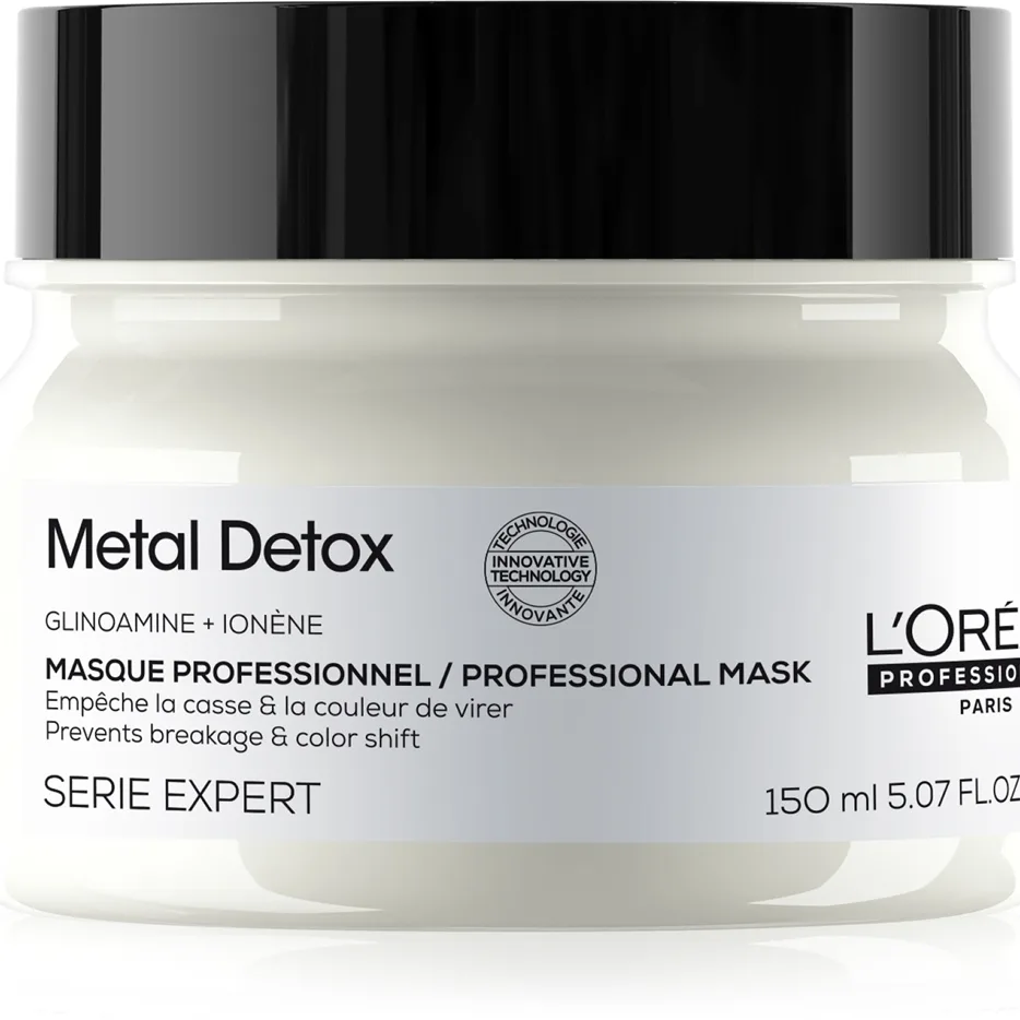 L’Oréal Professionnel Serie Expert Metal Detox Djupt närande mask För skadat och färgat hår 150 ml