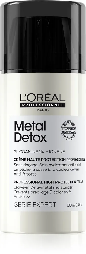 L’Oréal Professionnel Serie Expert Metal Detox Skyddande kräm For bräckligt och stressat hår 100 ml