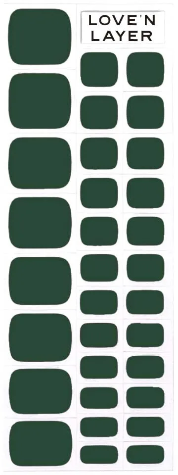 Love'n Layer Solid Toe Layers Forest Green