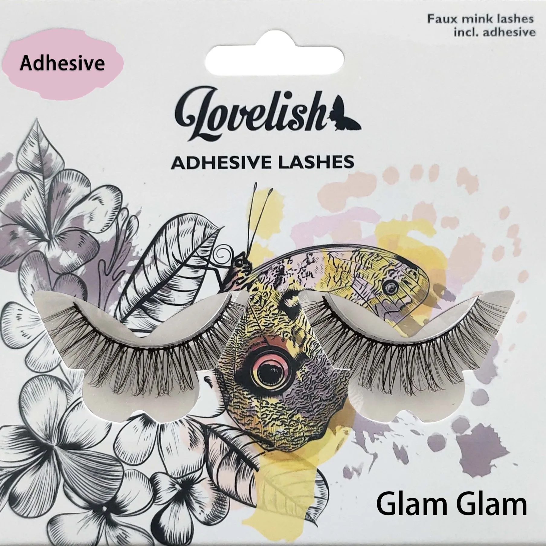 Lovelish Adhesive Eyelashes Glam Glam