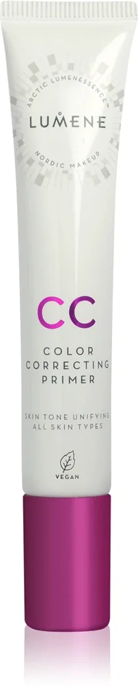 Lumene CC Color Correcting Primer kirkastava ja ihon sävyä yhtenäistävä meikinpohjustusvoide 20 ml