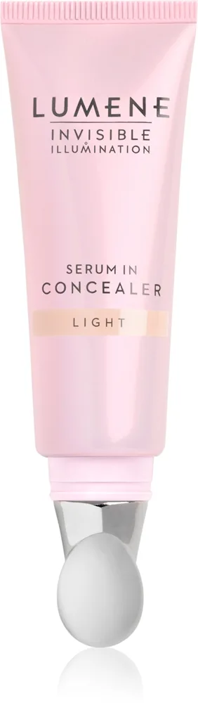 Lumene Invisible Illumination Serum in Concealer peitevoide silmänympärysiholle kosteuttava vaikutus useita sävyjä Medium 10 ml