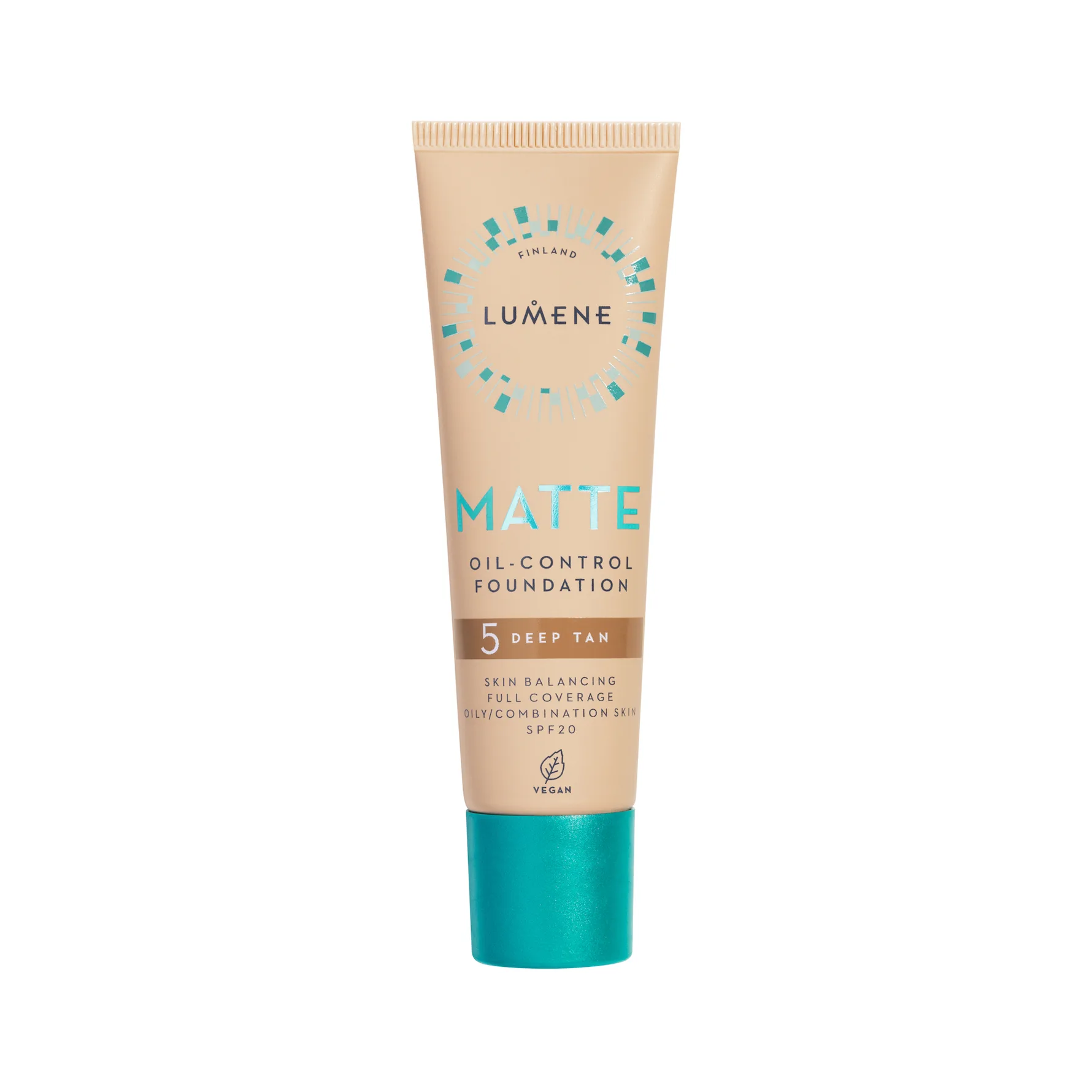 Lumene Matte Oil-Control Foundation SPF20 5 Deep Tan - 30 ml