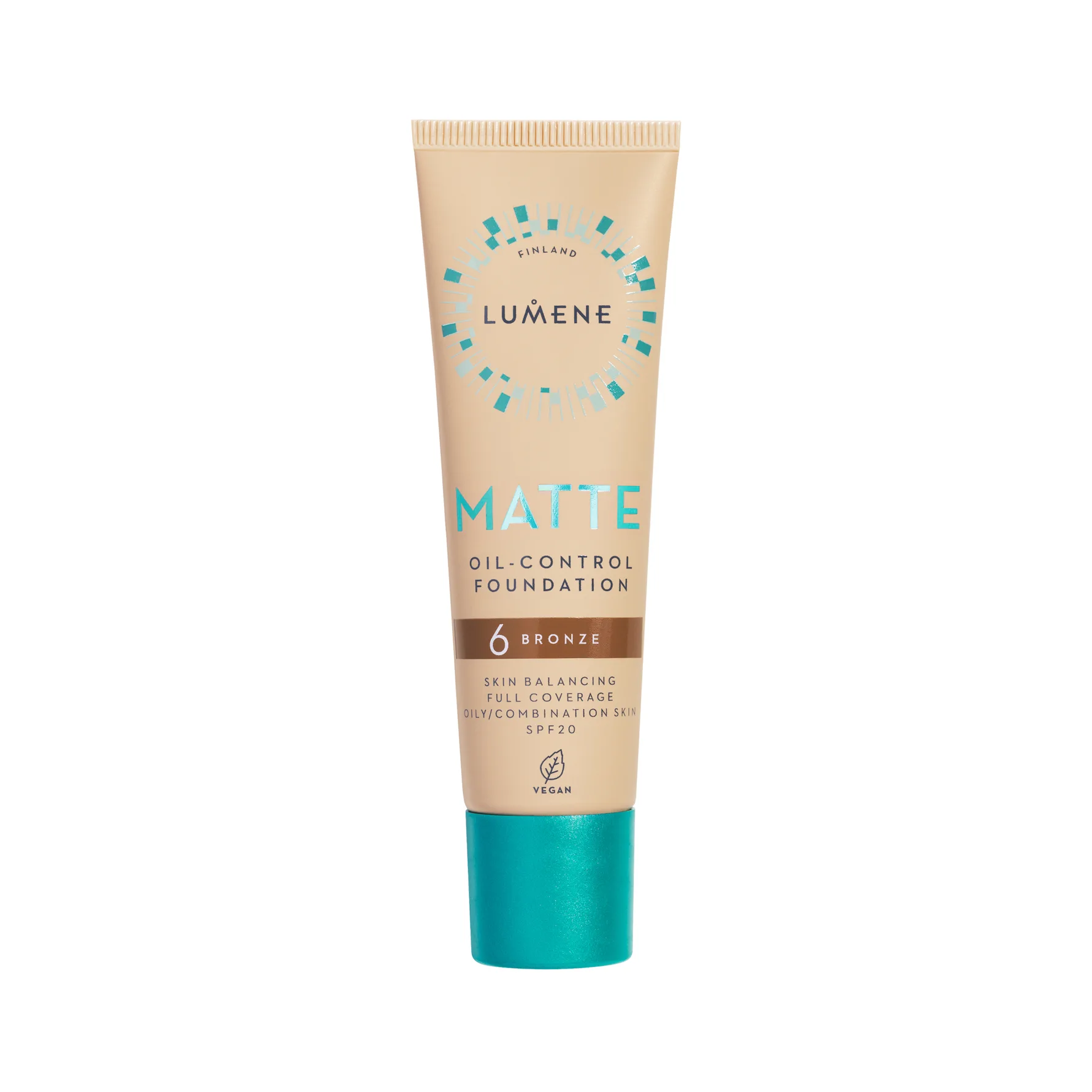 Lumene Matte Oil-Control Foundation 6 Bronze 30 ml