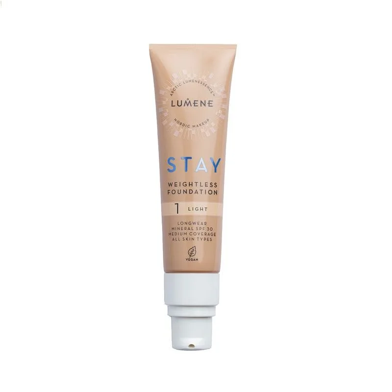 Lumene Stay Weightless Foundation 30 ml 1 Light