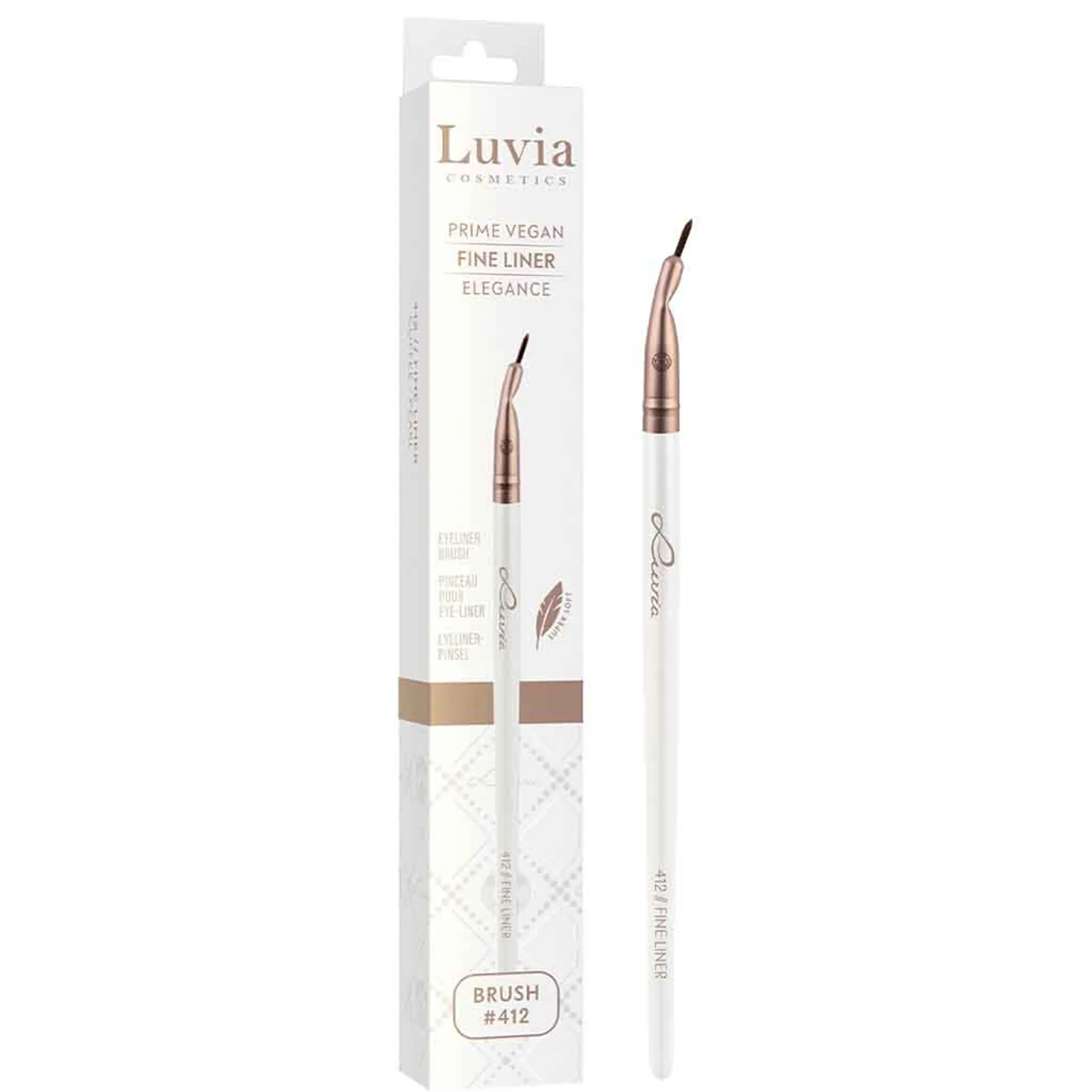 Luvia Cosmetics Elegance Fine Liner taivutettu eyeliner-sivellin 412 1 kpl