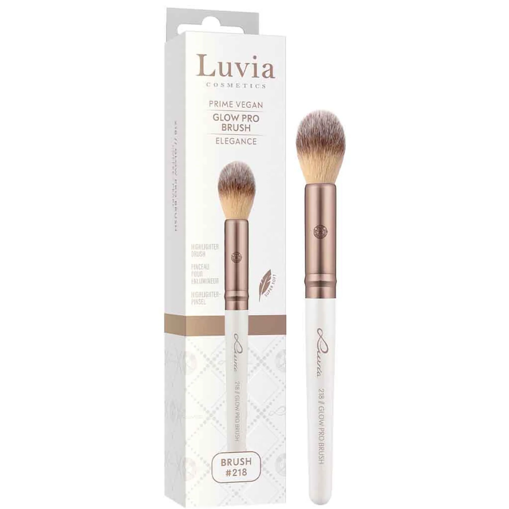 Luvia Cosmetics Elegance Glow Pro Highlighter børste 218 1 stk.