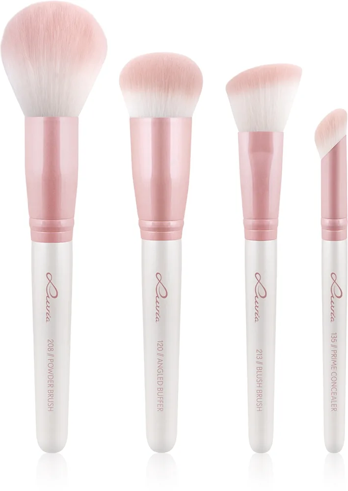 Luvia Cosmetics Flawless Face Set Makeup børste sæt med etui Candy