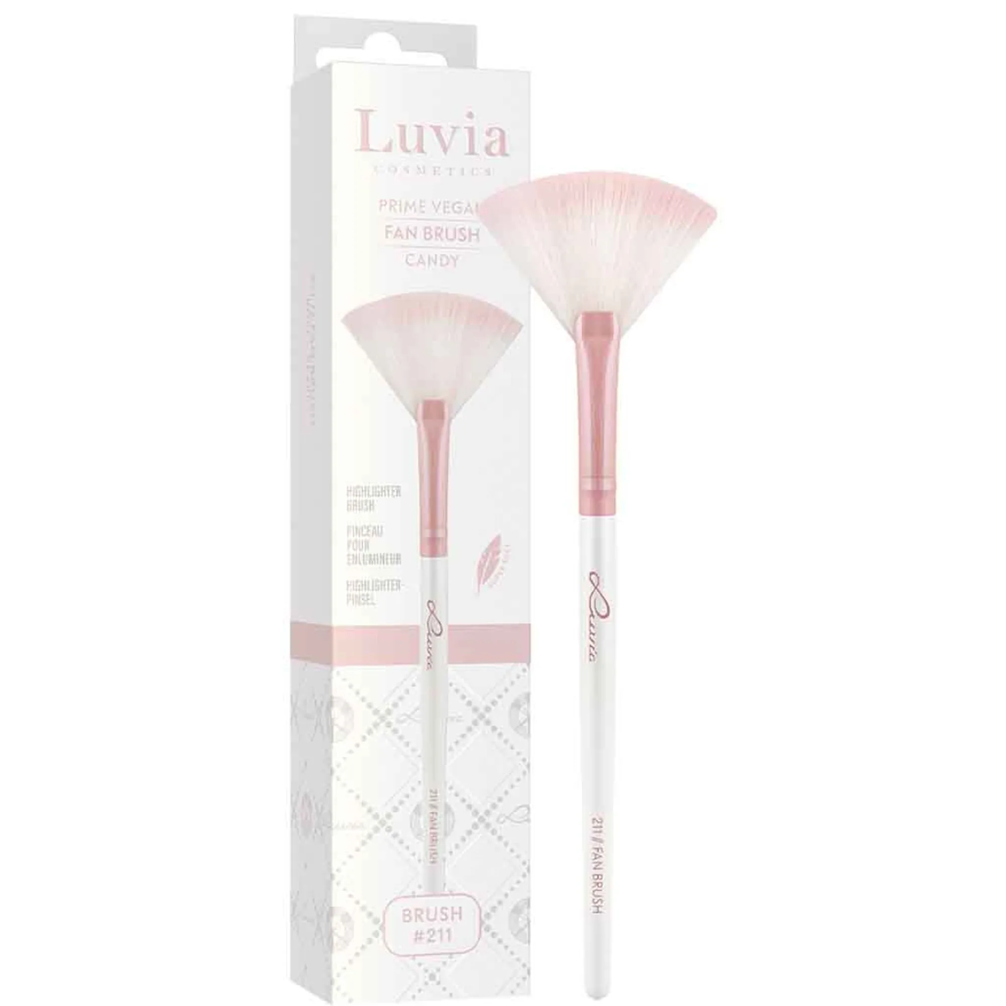 Luvia Prime Vegan Fan Brush - Candy 211 Solfjäderborste