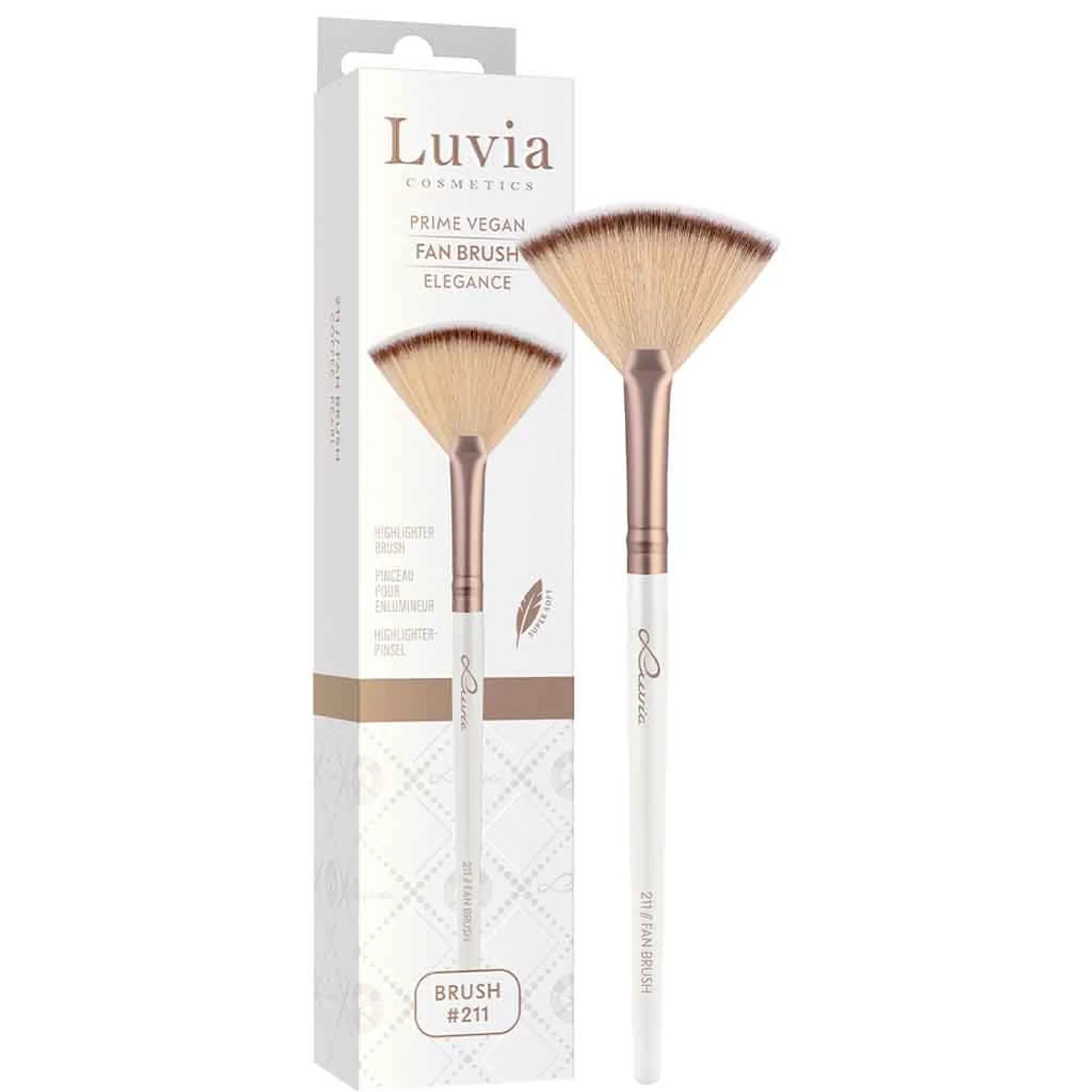 Luvia Prime Vegan Fan Brush - Elegance 211 Solfjäderborste
