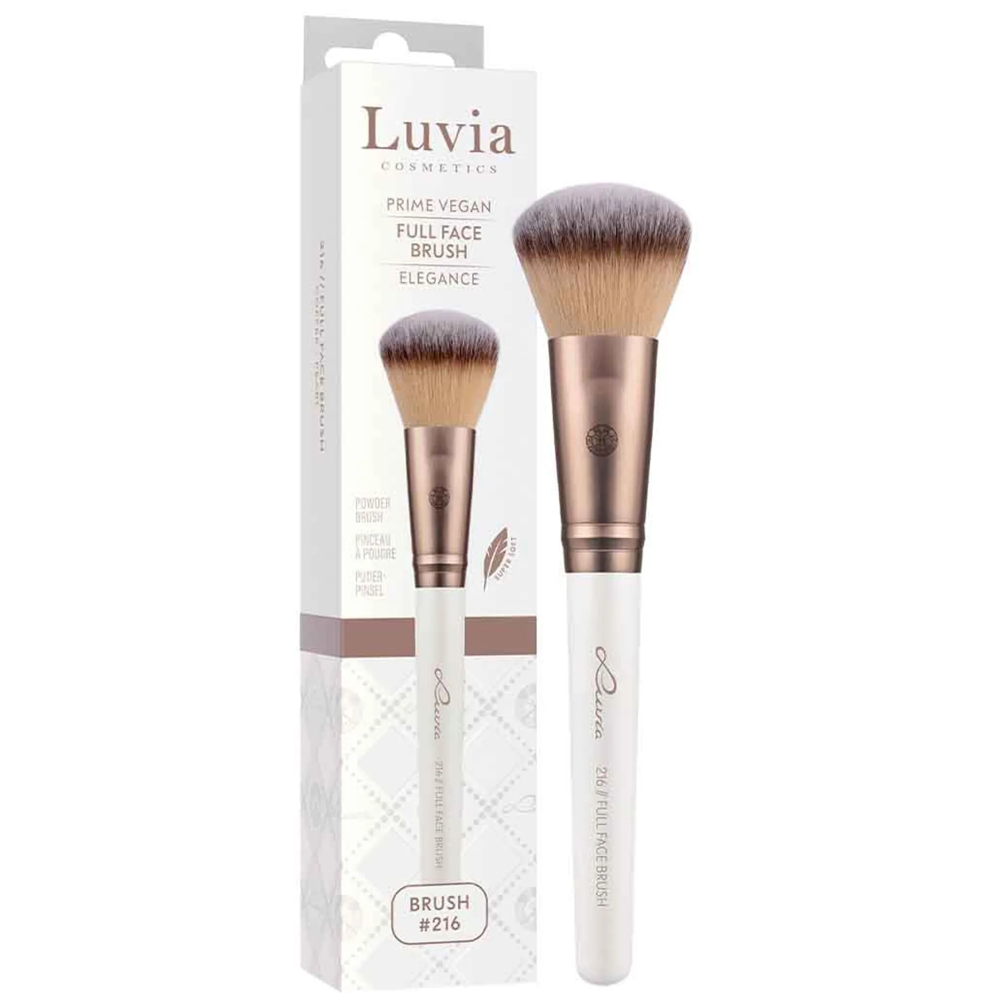 Luvia Prime Vegan Full Face Brush - Elegance 216 Puderborste
