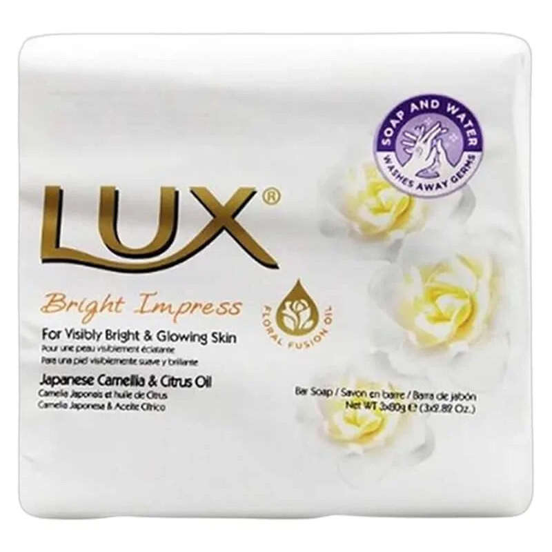 LUX Bright Impress Bar Soap 80 g 3 stk.