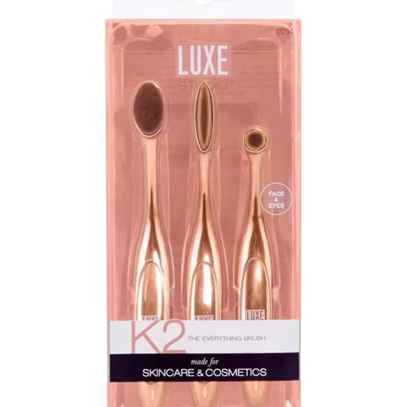 Luxe Studio Makeup Brush Set Face & Eyes K2 3 stk.