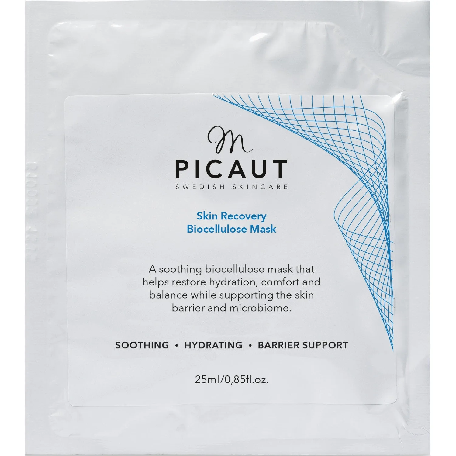 M Picaut Swedish Skincare Skin Recovery Biocellulose Mask 25 ml
