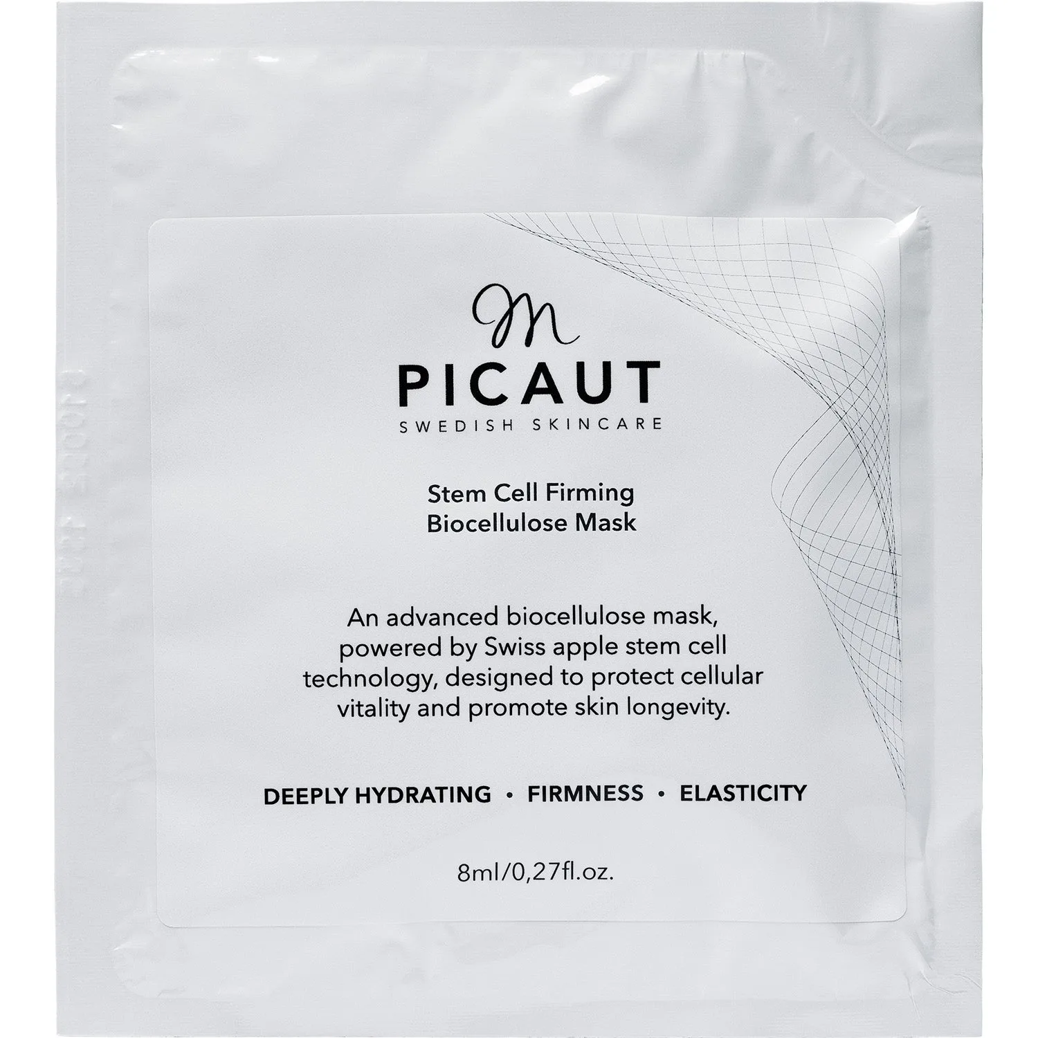 M Picaut Swedish Skincare Stem Cell Firming Biocellulose Mask 8 ml