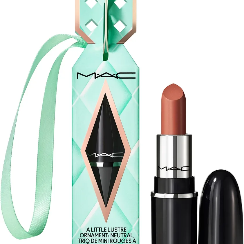 MAC Cosmetics Holiday Glazed Galaxy Mini Lustreglass Gift Shiny Lipstick i en presentförpackning Skugga Thanks, It´s MAC! 1.8 g