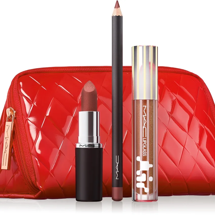 MAC Cosmetics Holiday Trending Tomorrow Lip Trio Nude julklappsset för läppar