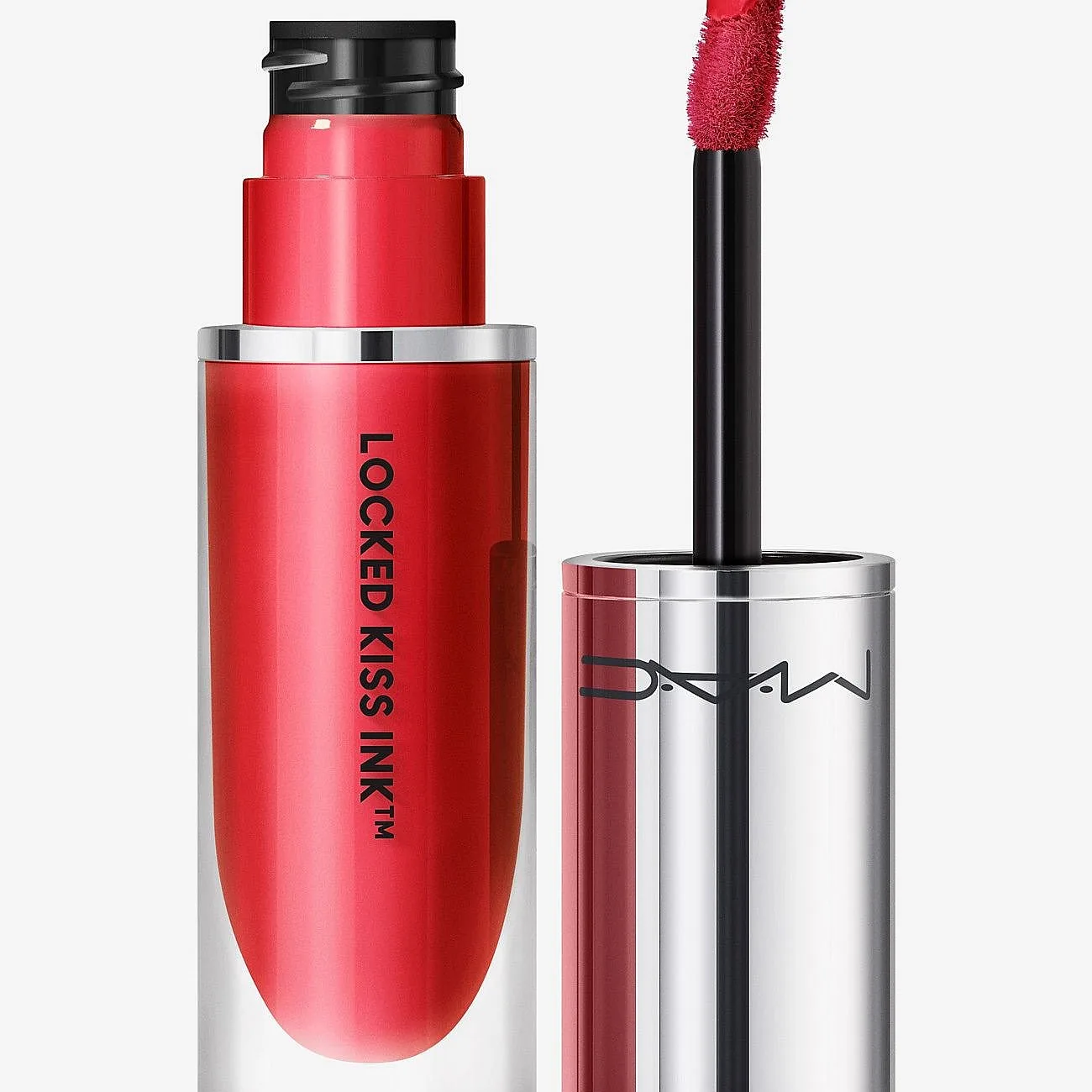 MAC Cosmetics Locked Kiss Ink 24HR Lipcolour Långvarig matt flytande läppstift Skugga Ruby True 4 ml