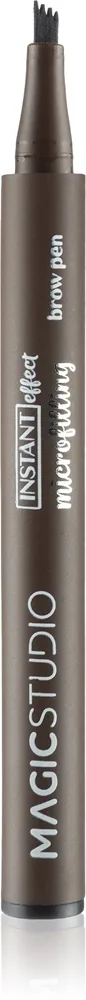 Magic studio Microfilling Brow Pen Långvarig fix för ögonbryn Skugga Dark Brown 13.5 g