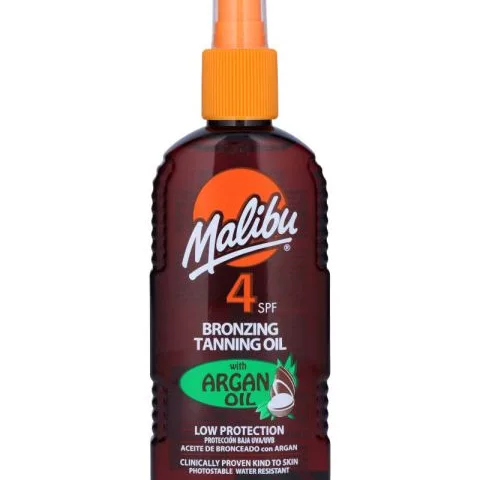 Malibu Bronzing Tanning Oil SPF 4 With Argan Oil 200 ml