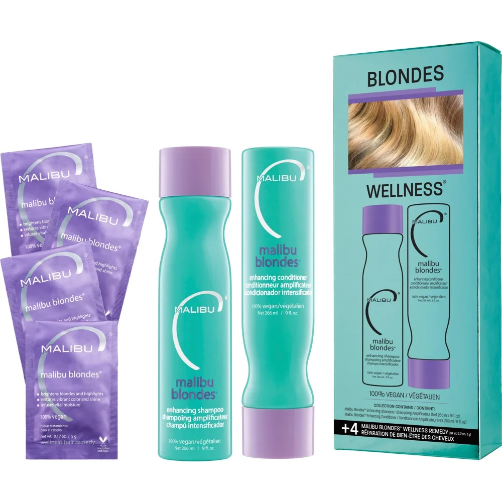 Malibu C Malibu Blondes Collection Set för blont hår