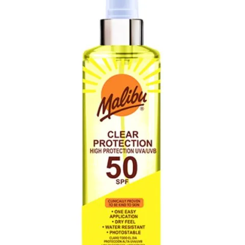 Malibu Clear Protection Sun Spray SPF 50 250 ml
