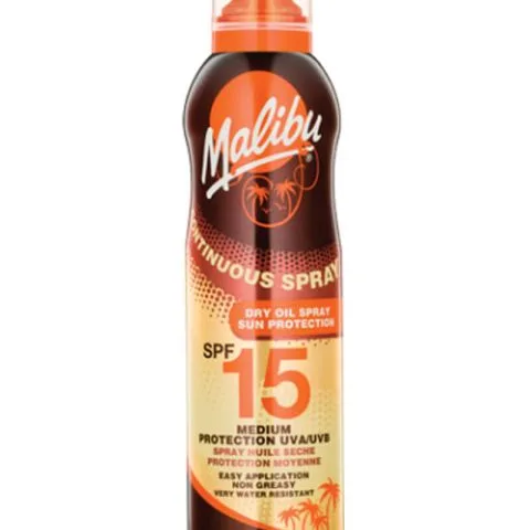 Malibu Continuous Spray Torr olja För att bli brun 175 ml