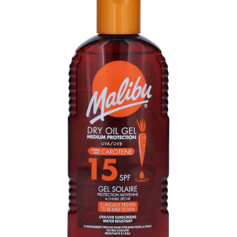 Malibu Dry Oil Gel with Carotene SPF15 200ml