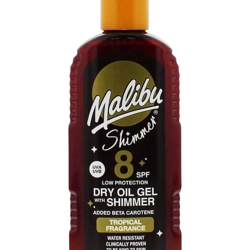 Malibu Dry Oil Shimmer Gel SPF 8 200 ml