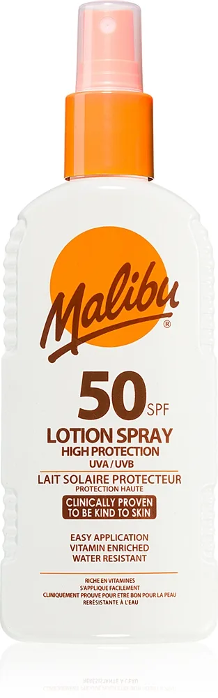 Malibu Lotion Spray High Protection Solkräm SPF 50 200 ml