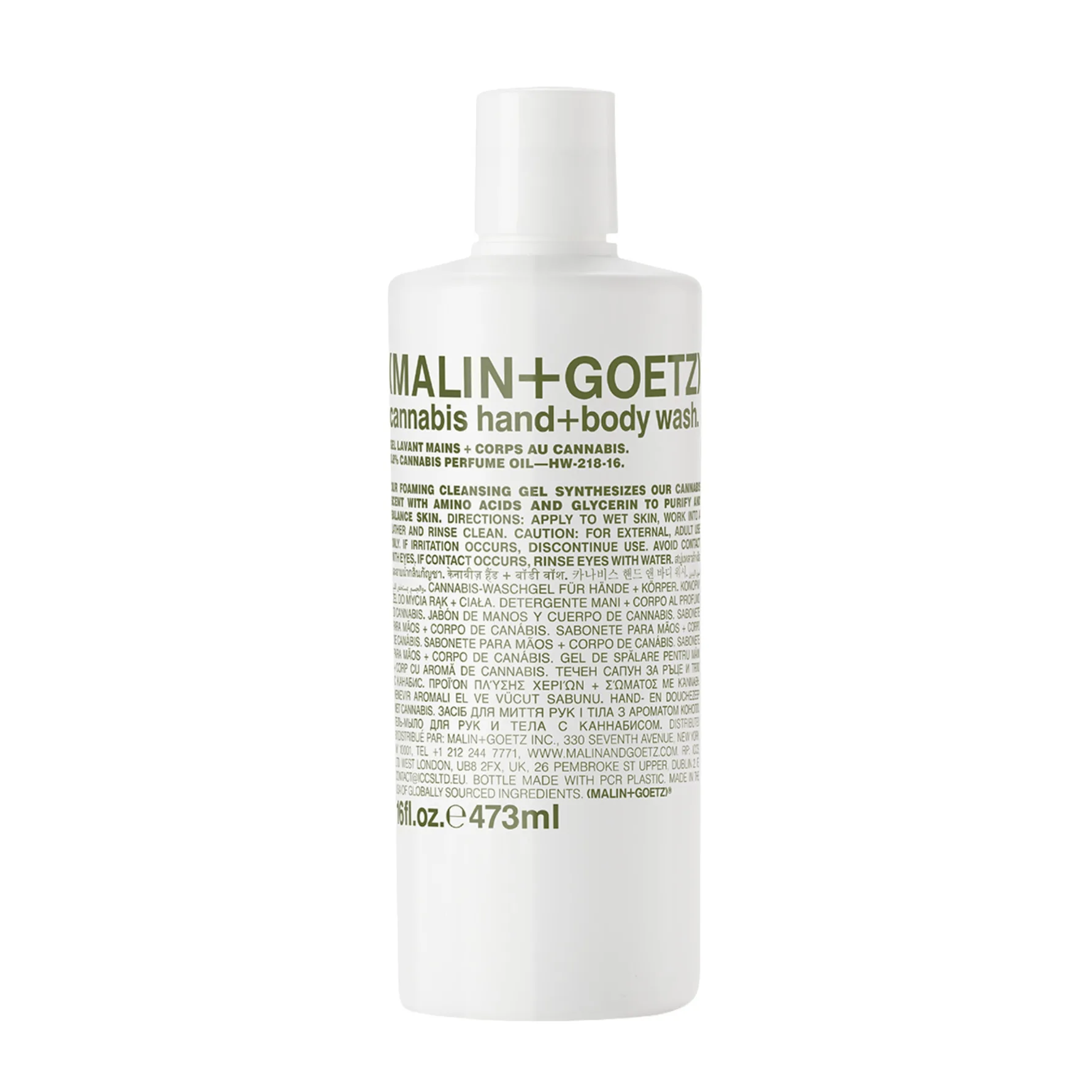 Malin+Goetz Cannabis Hand + Body Wash - Nude - 473 ML