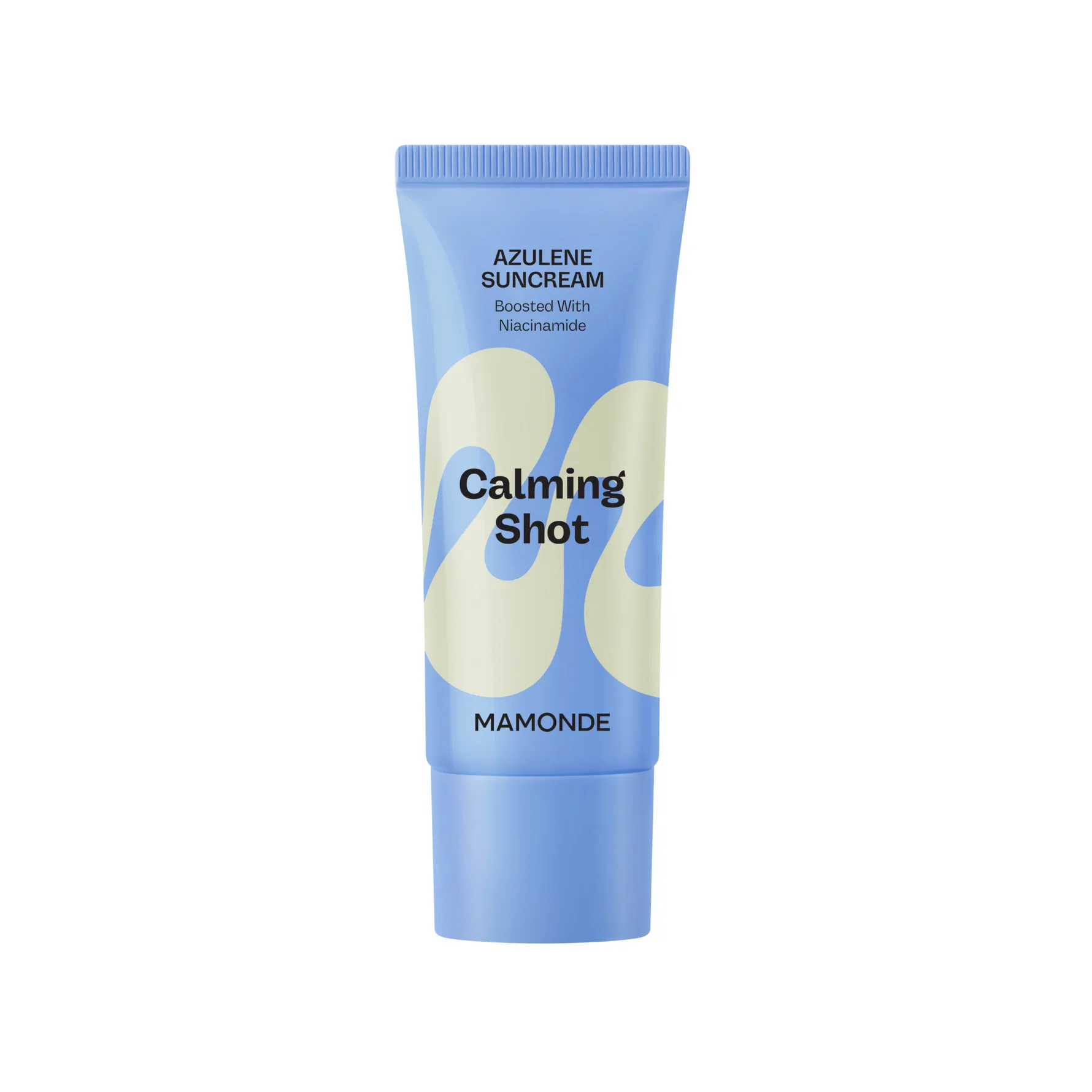 MAMONDE Calming Shot Azulene Suncream Skyddande ansiktskräm med lugnande egenskaper SPF 50+ 35 ml