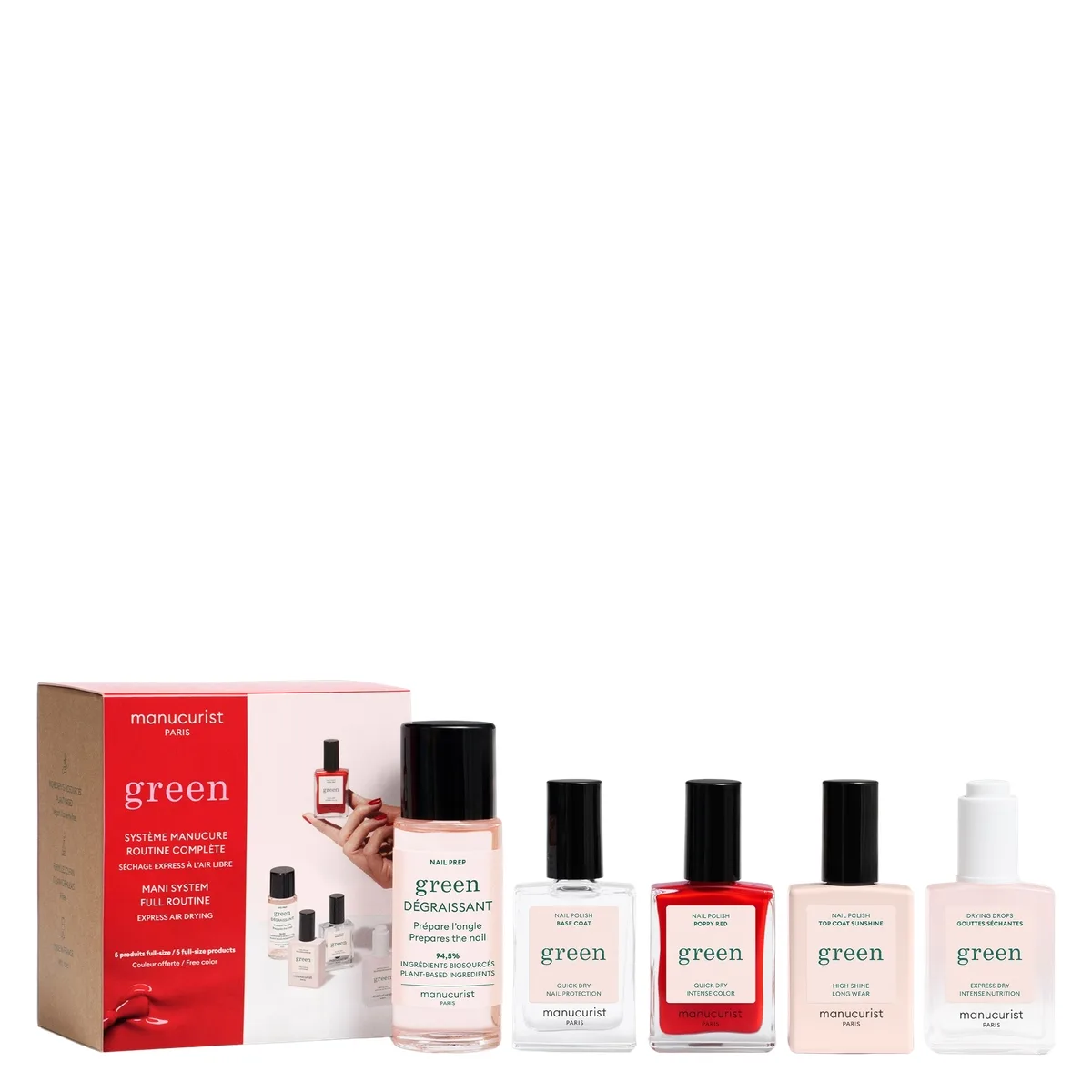Manucurist Green Discovery Kit & Poppy Red