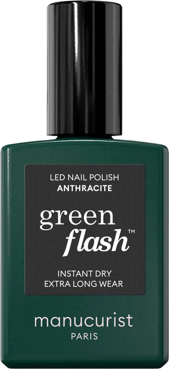 Manucurist Green Flash Nail Polish 15 ml - Anthracit