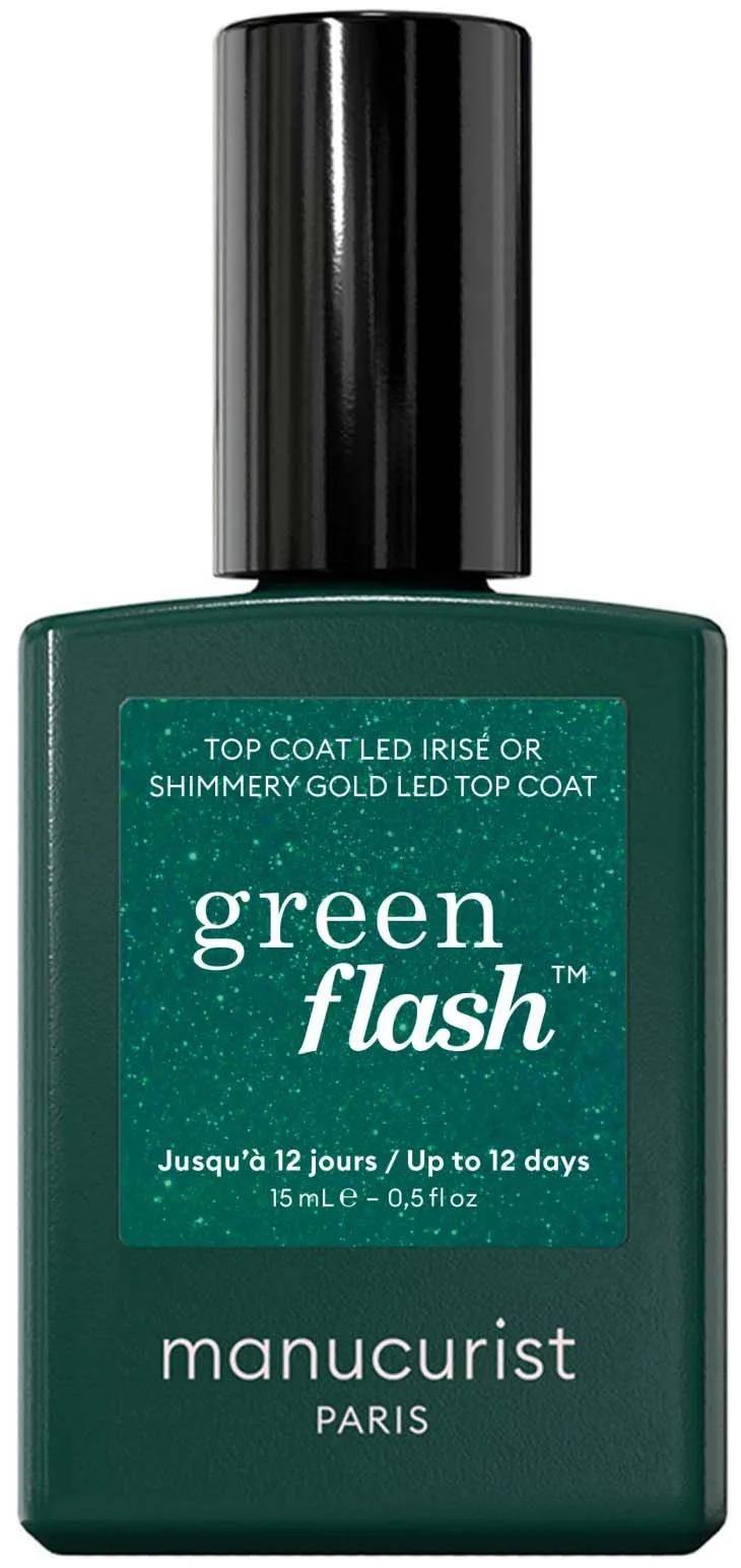 Manucurist Green Essentials Top Coat Shimmery Gold