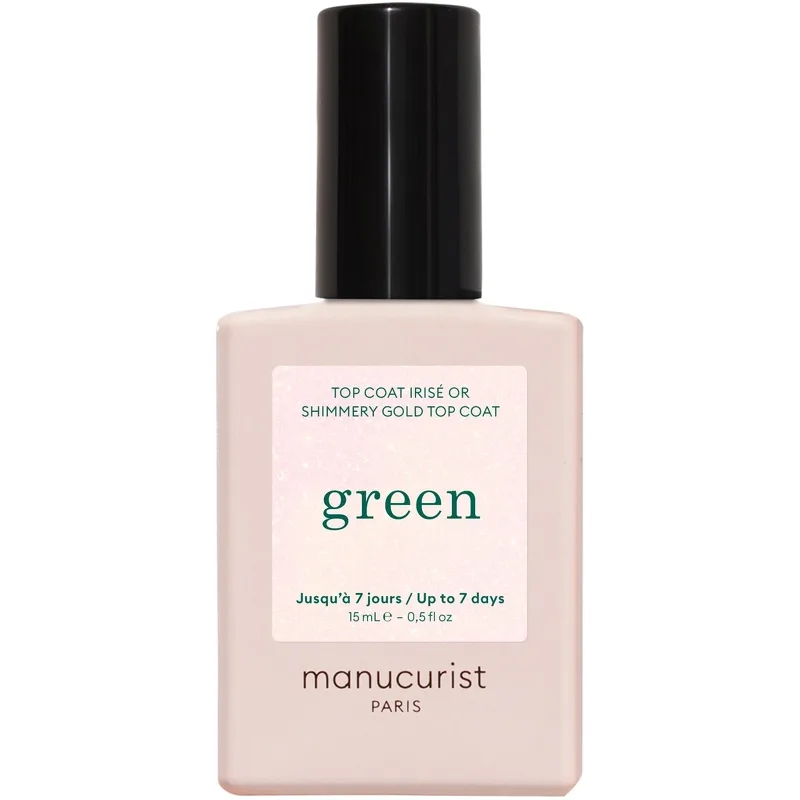 Manucurist Green Top Coat 15 ml - Shimmery Gold