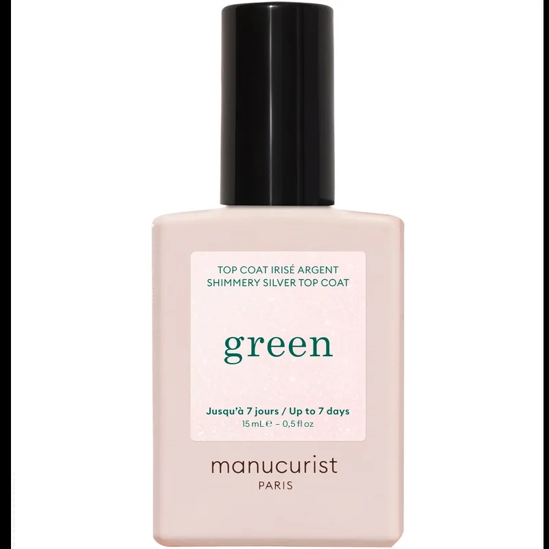 Manucurist Green Top Coat 15 ml - Shimmery Silver