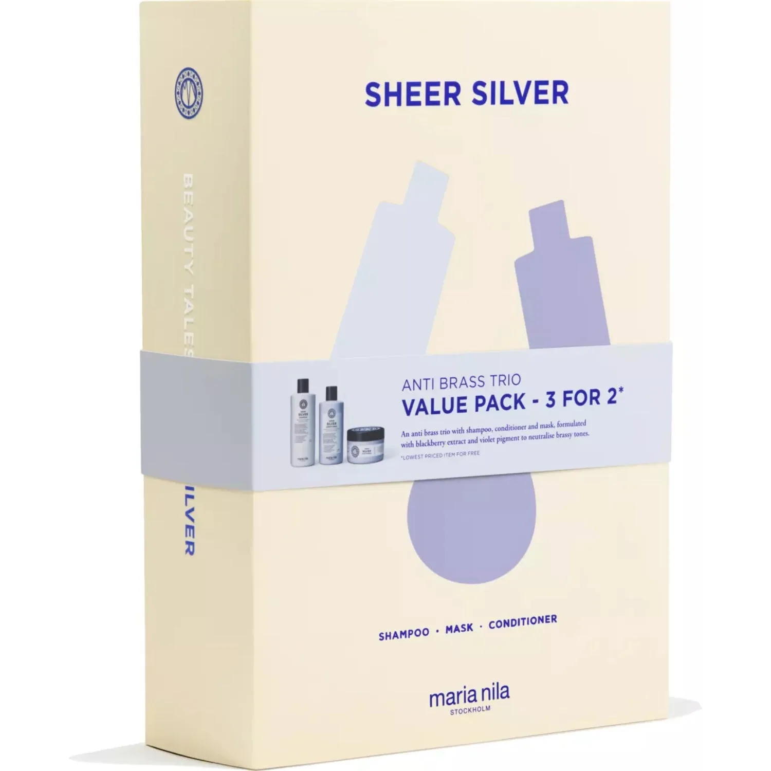 Maria Nila Beauty Box Sheer Silver 350, 300 & 250 ml - 3 pcs