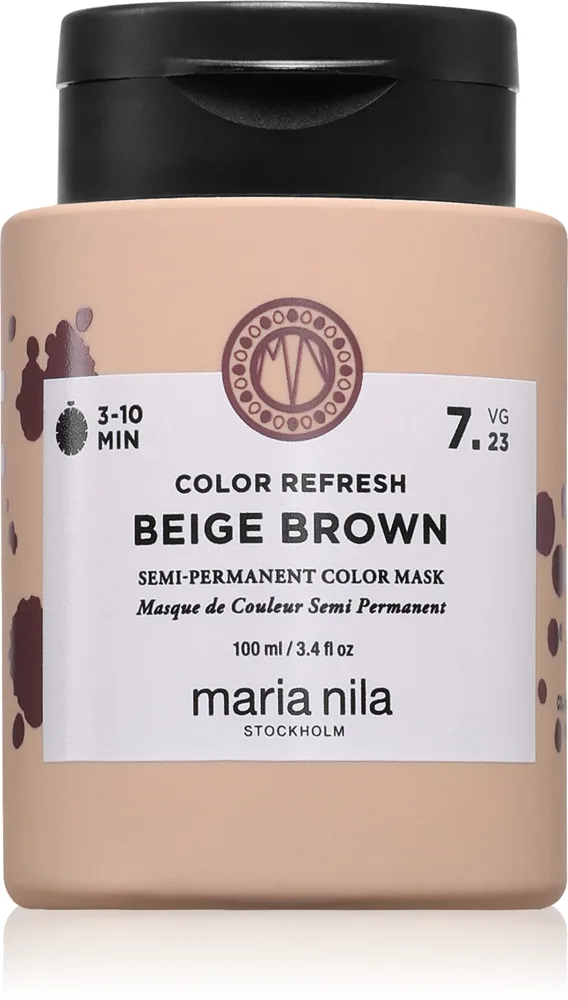maria nila Colour Refresh Semi-Permanent Color Mask 7.23 Beige Brown
