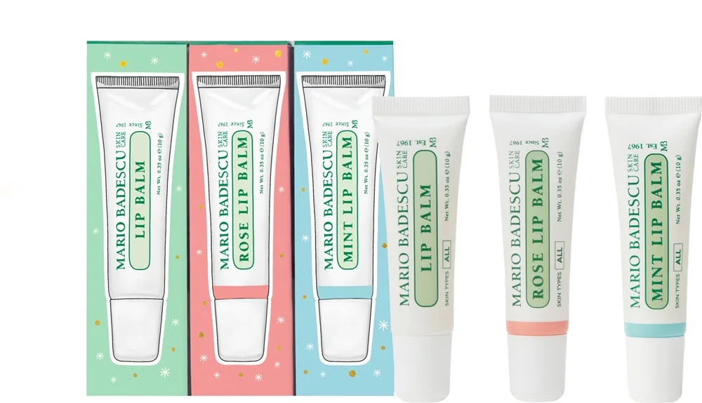 Mario Badescu Lip Balm Trio Presentförpackning för läppar