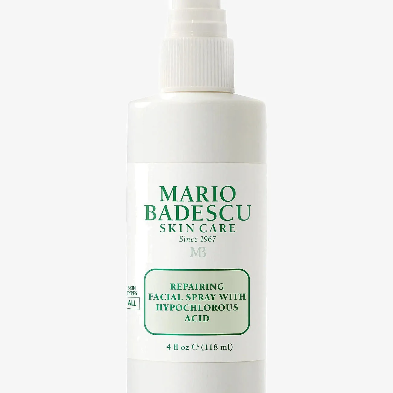 Mario Badescu Repairing Facial Spray With Hypochlorous Acid Restorative Skin Spray med lindrande effekt 118 ml