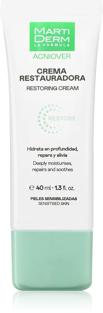 MartiDerm Acniover Restoring Cream elvyttävä kasvovoide sisältää prebiootteja 40 ml