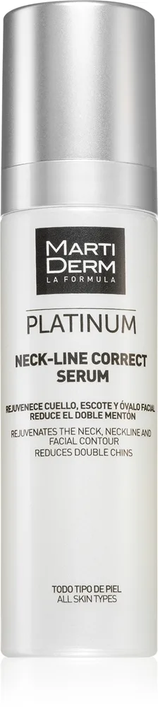 MartiDerm Platinum Neck-Line Correct Serum tehokas kohottava seerumi kaulan ja leuan kiinteytykseen 50 ml