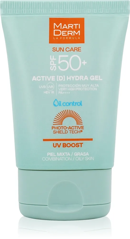 MartiDerm Sun Care Active D Hydra Gel Solskyddsgel-kräm för ansiktet 50 ml