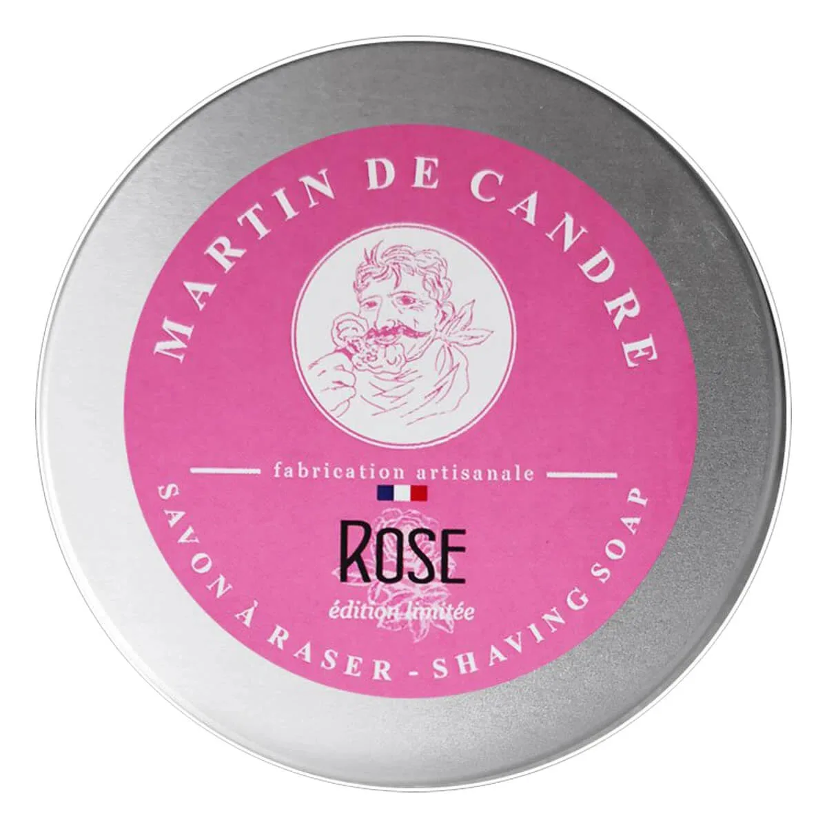 Martin De Candre Barbersæbe, Rose, 200 g.