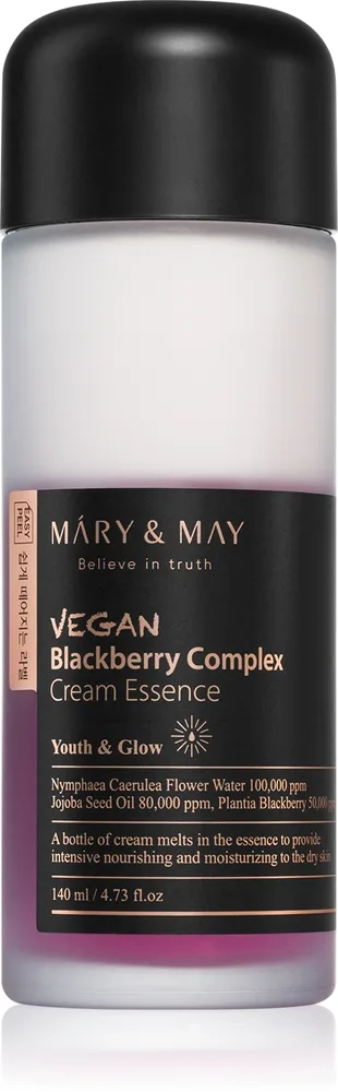 Mary&May Blackberry Complex Cream Essence koncentrerad fuktgivande essens för känslig hud 140 ml