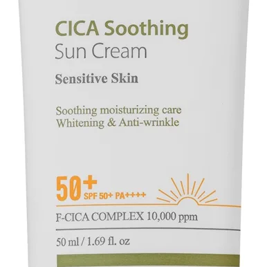 Mary&May Cica Soothing Lindrande skyddande kräm SPF 50+ 50 ml