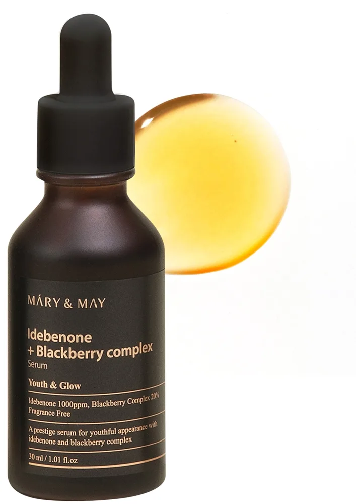 Mary&May Idebenone + Blackberry Complex Serum Antioxidant Serum med uppljusande och mjukgörande effekt 30 ml