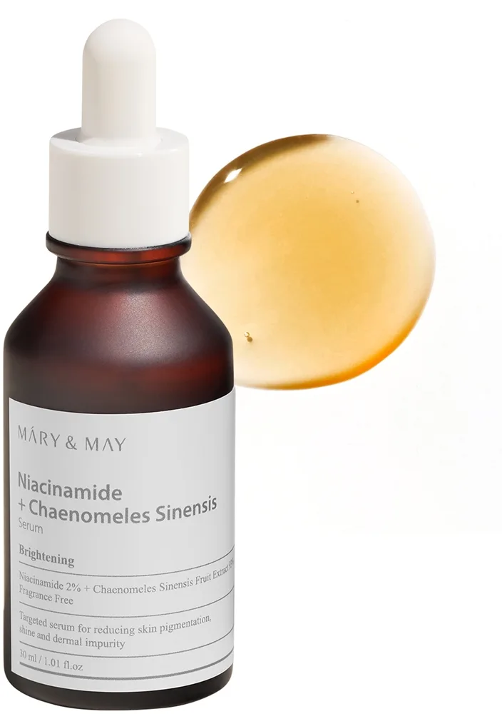 Mary&May Niacinamide + Chaenomeles Sinensis Regenererande och upplysande serum Återställande hudbarriär 30 ml