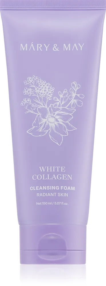 Mary&May White Collagen Cleansing Foam Krämig rengörande skum med niacinamid 150 ml